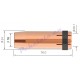 Газова дюзa 26KD/501D, конусна, ф16, L=76 
